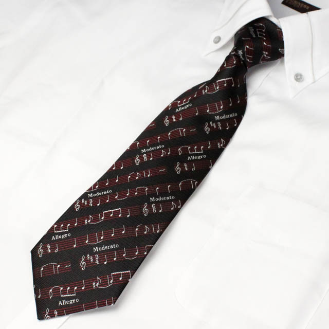 西陣織 ネクタイ 楽譜 音楽雑貨 音楽ギフト