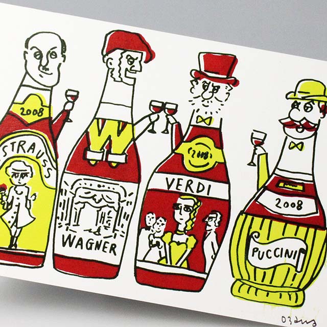 Ozart 小澤一雄 ポストカード 絵葉書 音楽雑貨 オペラ