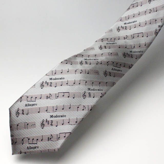 西陣織 ネクタイ 楽譜 音楽雑貨 音楽ギフト