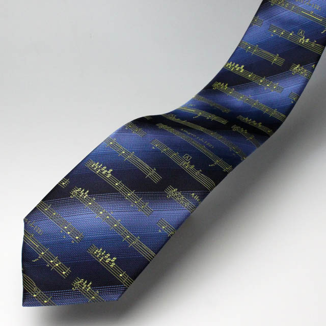 西陣織 ネクタイ 楽譜 音楽雑貨 音楽ギフト