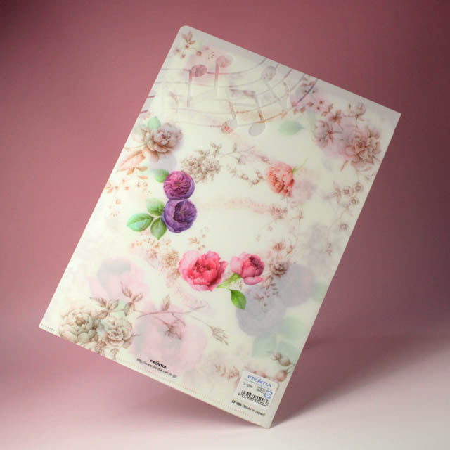 クリアファイル クリアフォルダ 音楽雑貨 音符 楽譜