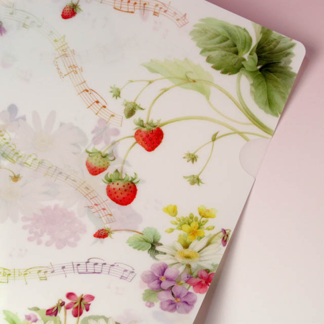 クリアファイル クリアフォルダ 音楽雑貨 音符 楽譜