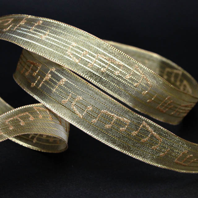 Wired Ribbon ワイヤーリボン 楽譜 音楽雑貨 音楽小物 音楽グッズ