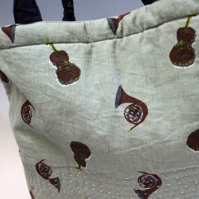 ホルン ヴァイオリン キルトバッグ 音楽雑貨 音楽グッズ