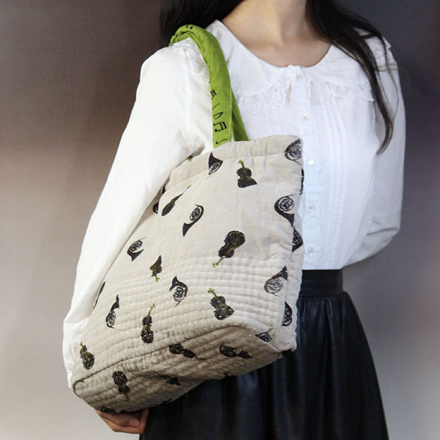 ホルン ヴァイオリン キルトバッグ 音楽雑貨 音楽グッズ