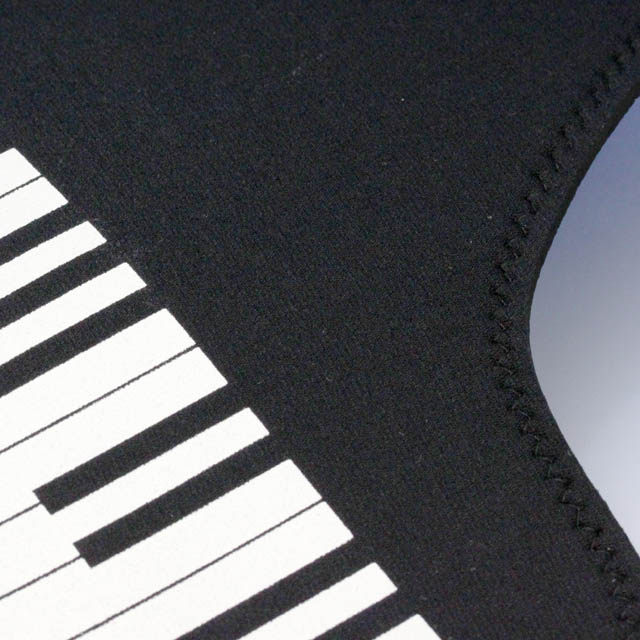 ウェットスーツ素材 ランチョンマット ピアノ鍵盤 音楽雑貨 音楽グッズ