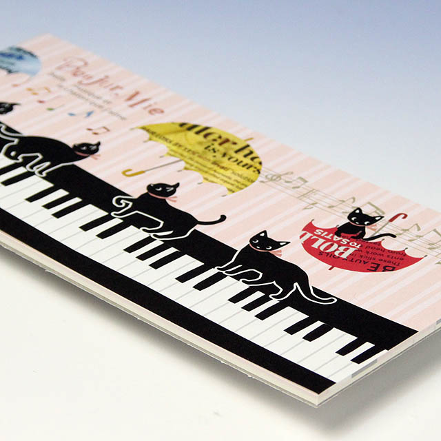 一筆箋 ピアノ鍵盤 音楽雑貨 音楽グッズ Bonjour Mie!