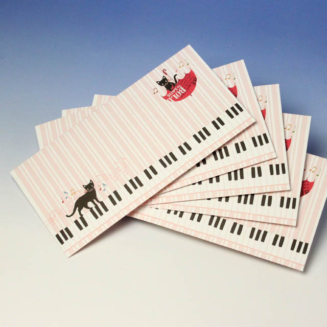 封筒 ピアノ鍵盤 音楽雑貨 音楽グッズ Bonjour Mie!