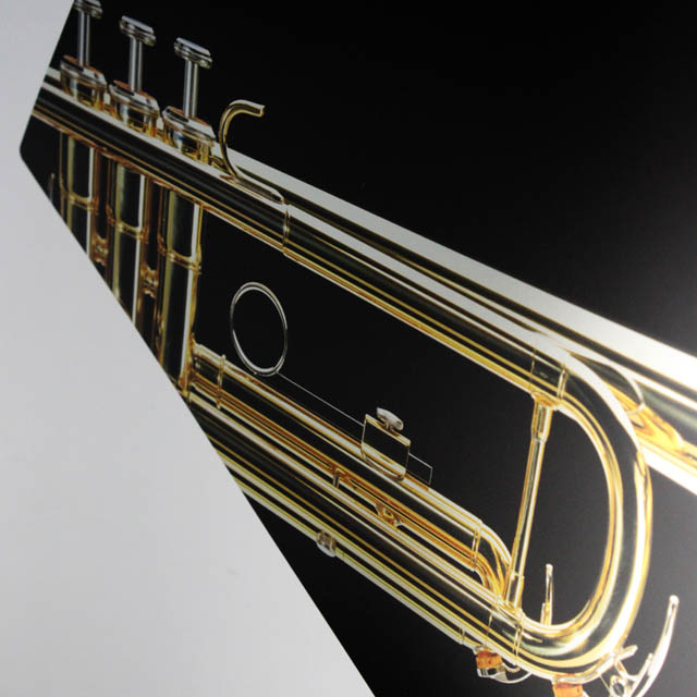 クリアファイル クリアフォルダ 音楽雑貨 音符 トランペット