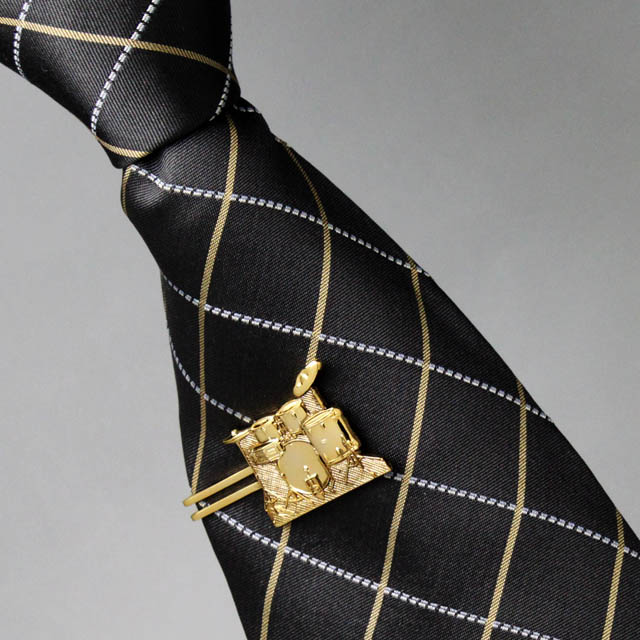 ドラムセット Drum Set タイピン タイバー 楽器グッズ 音楽雑貨