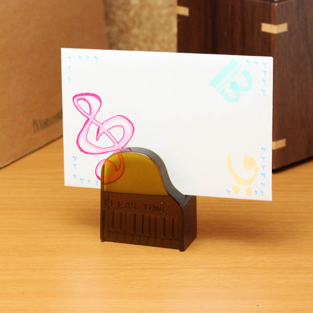 CLEAR TONE メモクリップ グランドピアノ 音楽雑貨 音楽グッズ