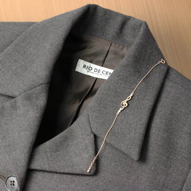 ブレスレット ト音記号 音楽アクセサリー ピンクゴールド 音楽グッズ