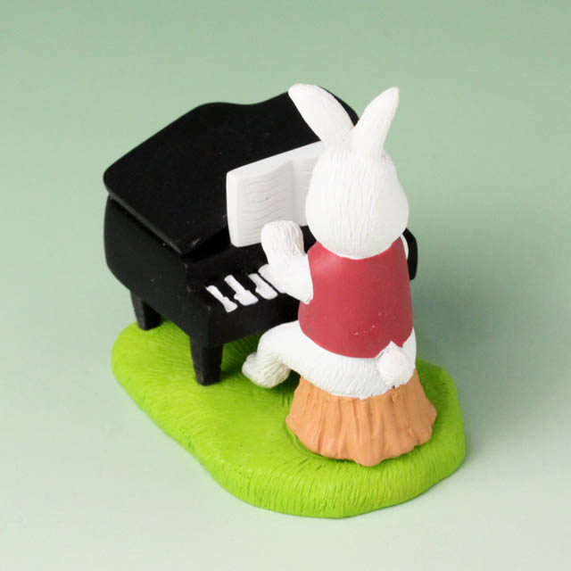 音符の森 オーナメント グランドピアノ うさぎ 音楽雑貨