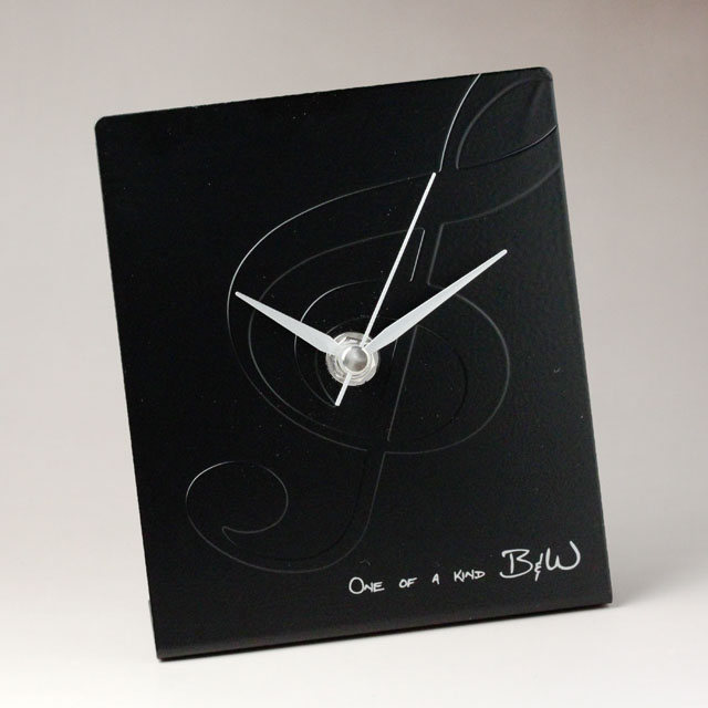 ト音記号 メタルクロック（置時計） 565655 音楽雑貨・アクセサリー