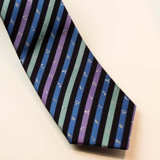 西陣織 ネクタイ 音楽記号 音符 音楽雑貨 音楽ギフト