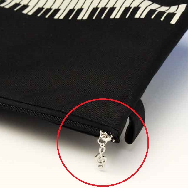 ポケットポーチ ピアノ鍵盤 音楽雑貨