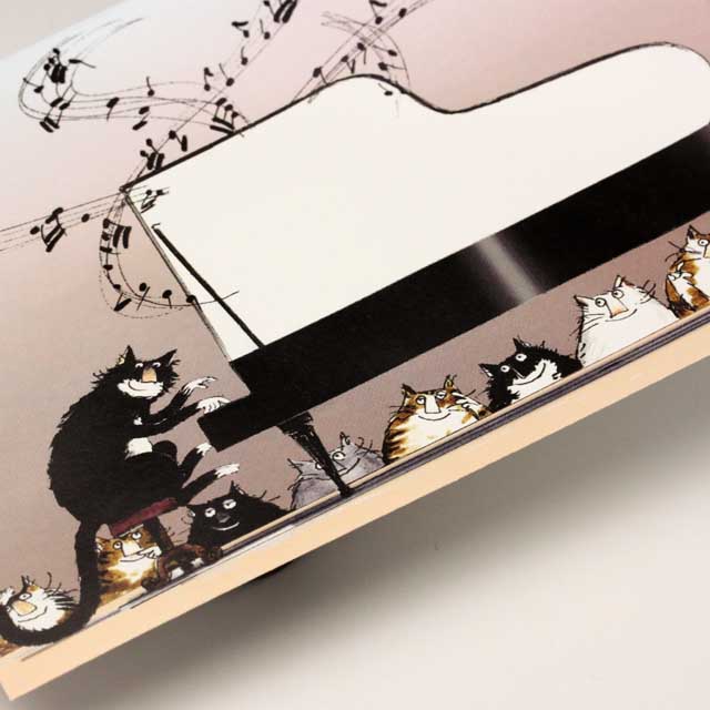 封筒 グランドピアノ ネコ 音楽雑貨