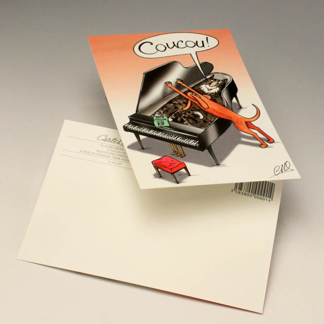 ポストカード グランドピアノ 音楽雑貨