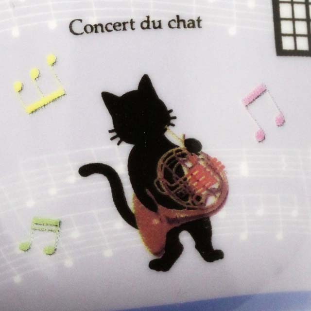 黒猫のソリスト ホルン マグカップ 音楽雑貨 音楽グッズ