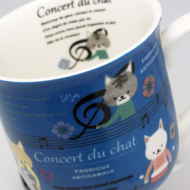 猫たちの発表会 マグカップ 音楽雑貨 音楽グッズ