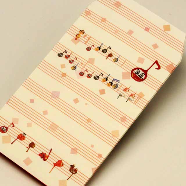 縁起おんぷ ポチ袋 音楽雑貨