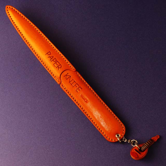 本革製 ペーパーナイフ マンドリン 音楽グッズ 音楽雑貨