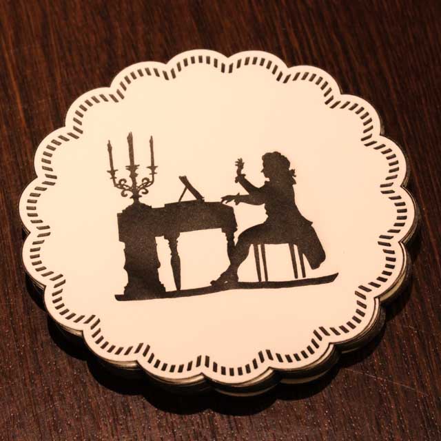 ペーパーコースター ピアノソロ 音楽雑貨 音楽グッズ