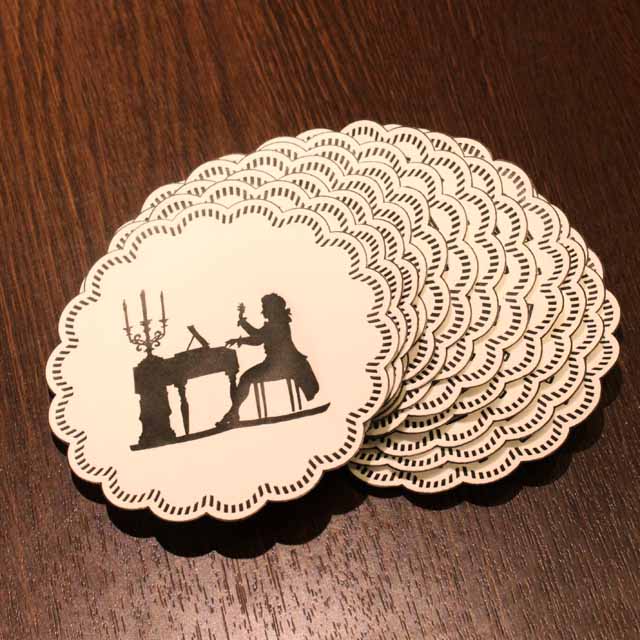 ペーパーコースター ピアノソロ 音楽雑貨 音楽グッズ