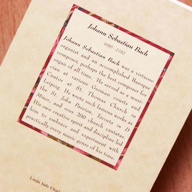 多目的カード バッハ Bach
 音楽グッズ