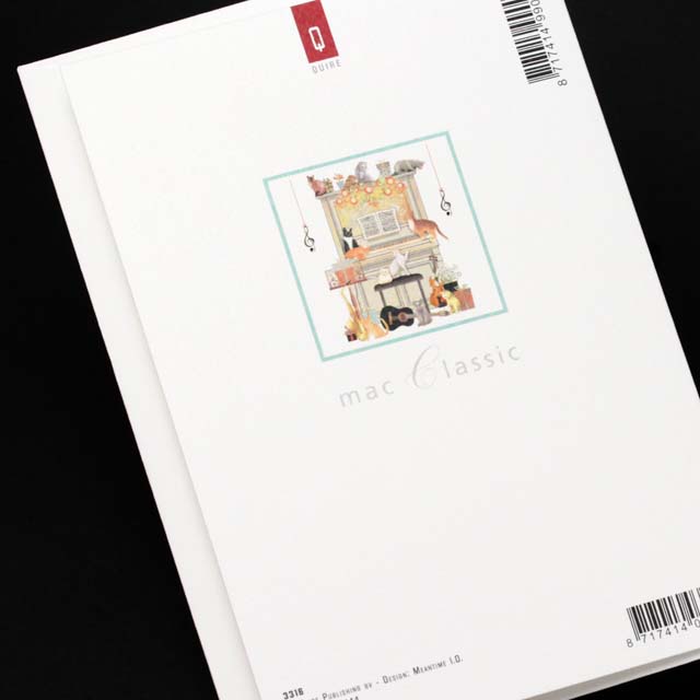 多目的カード ネコ アップライトピアノ 音楽グッズ