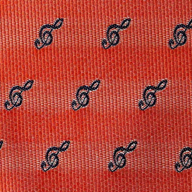 クラバット ネクタイ生地 ト音記号 音楽雑貨 音楽グッズ