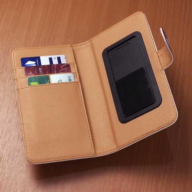 手帳型スマホケース Ribbon Cat 《ヴァイオリン》 音楽雑貨