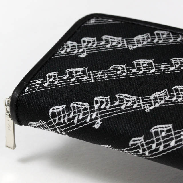Leather Jacquard コイン・カード入れ 楽譜 音楽雑貨 音楽ギフト