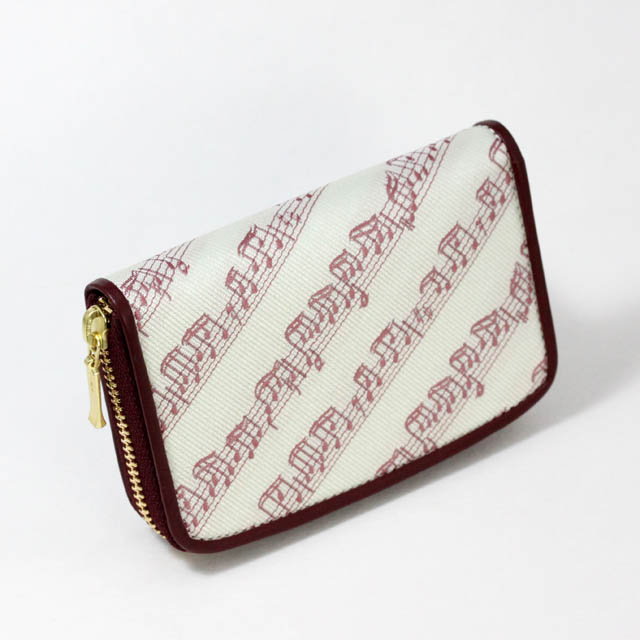 Leather Jacquard コイン・カード入れ 楽譜 音楽雑貨 音楽ギフト