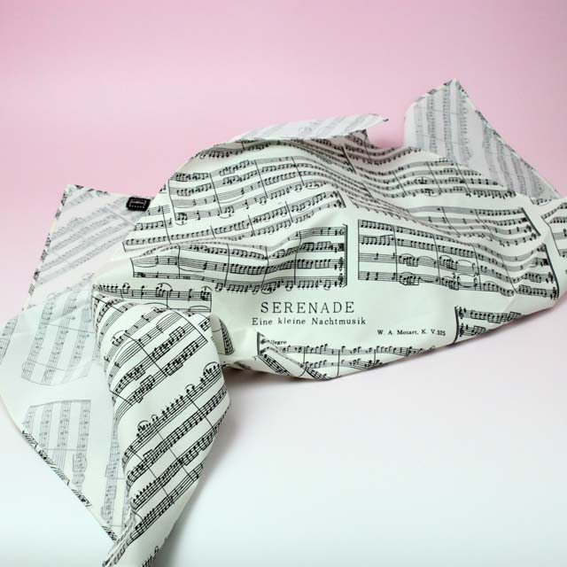 白いアイネクライネ 風呂敷 音楽雑貨 音楽グッズ