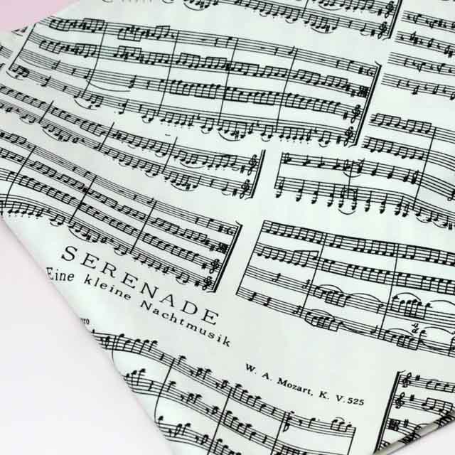 白いアイネクライネ 風呂敷 音楽雑貨 音楽グッズ