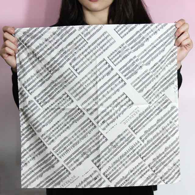 白いアイネクライネ 風呂敷 音楽雑貨 音楽グッズ