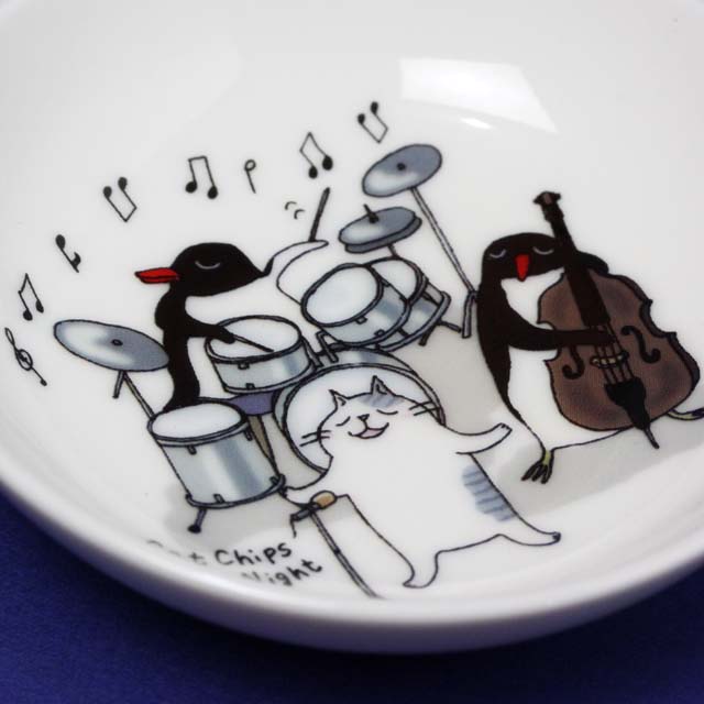 Cat Chips Jazz Night 小皿 音楽雑貨 音楽グッズ