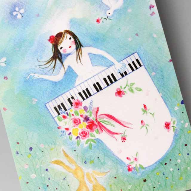 唐沢静 ポストカード 絵葉書 音楽雑貨 音楽の花束