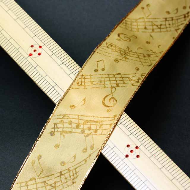 Wired Ribbon ワイヤーリボン 楽譜 音楽雑貨 音楽小物 音楽グッズ