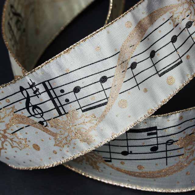 Wired Ribbon ワイヤーリボン 楽譜 音楽雑貨 音楽小物 音楽グッズ