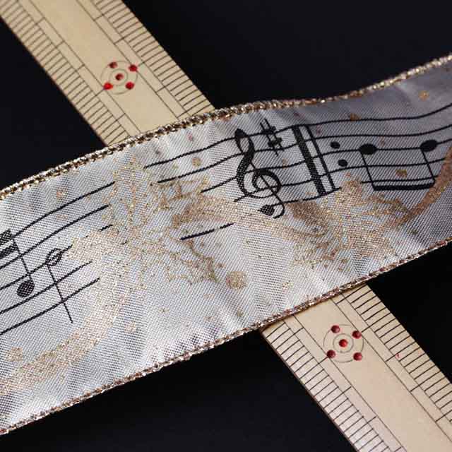Wired Ribbon ワイヤーリボン 楽譜 音楽雑貨 音楽小物 音楽グッズ
