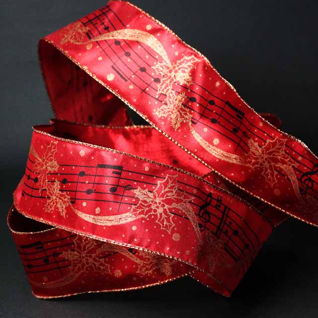 Wired Ribbon ワイヤーリボン 楽譜 音楽雑貨 音楽小物 音楽グッズ