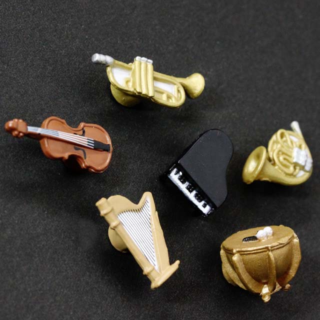 楽器マグネット ホルン トランペット ティンパニ 弦楽器 ピアノ ハープ 音楽雑貨