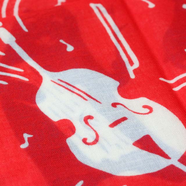 夢見る楽器 手染めハンカチ 音楽雑貨