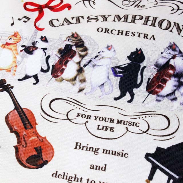 ファスナー トートバッグ 《Cat Symphonica マーチ》 062420