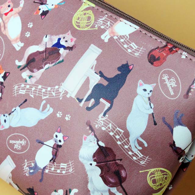 Cat Symphonica しっぽの舟形ポーチ 音楽雑貨 音楽グッズ