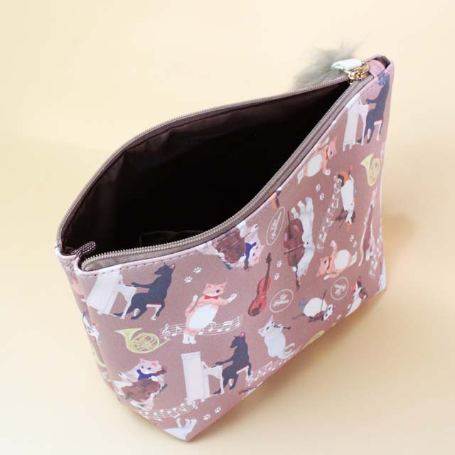 Cat Symphonica しっぽの舟形ポーチ 音楽雑貨 音楽グッズ