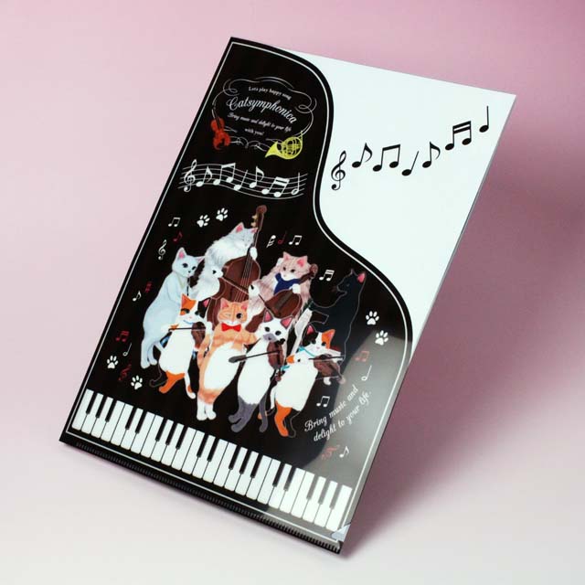キャット シンフォニカ オーケストラ クリアファイル 音楽雑貨