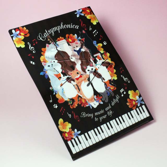 キャット シンフォニカ オーケストラ クリアファイル 音楽雑貨